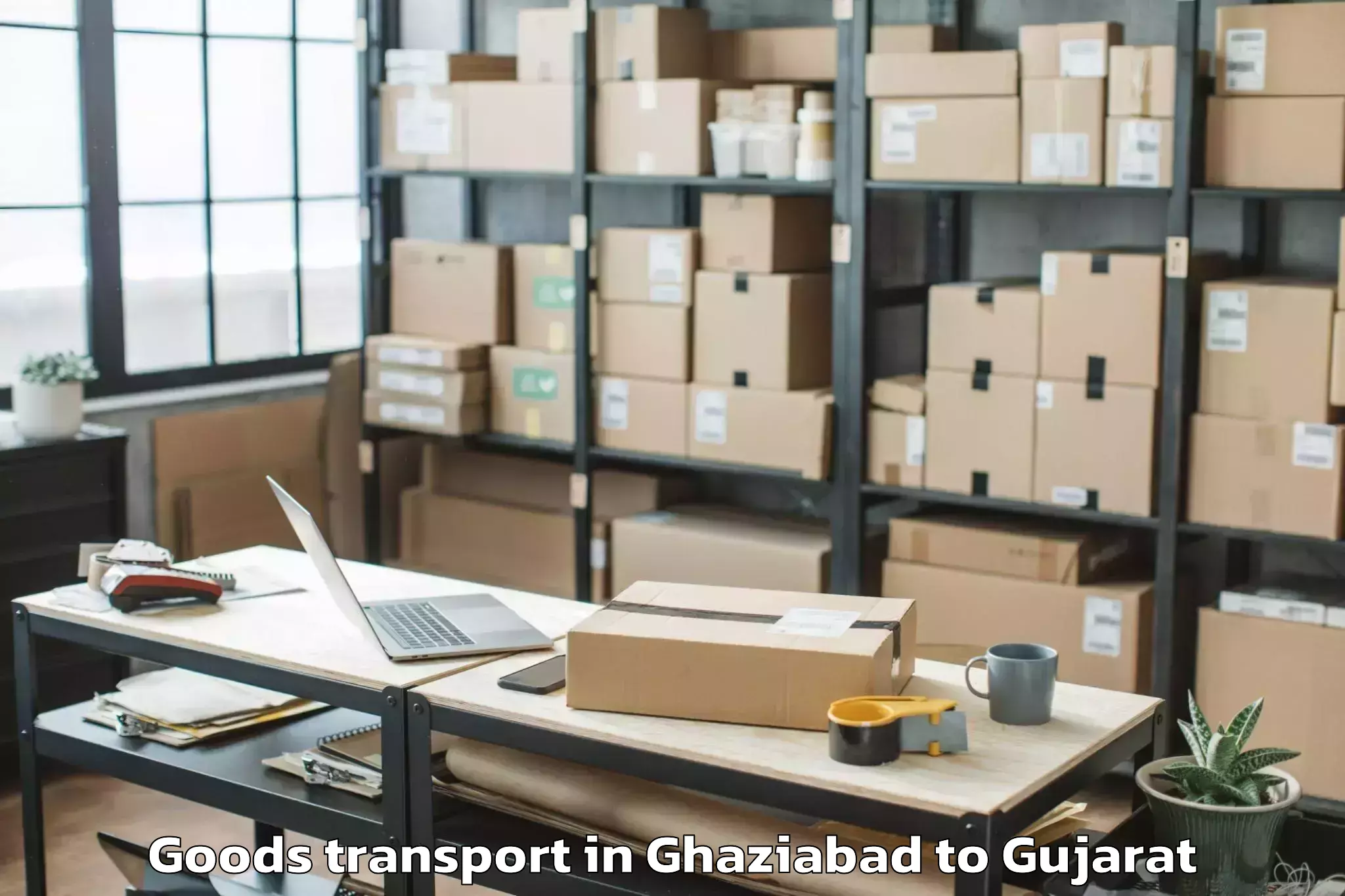 Book Your Ghaziabad to Ghoghamba Goods Transport Today